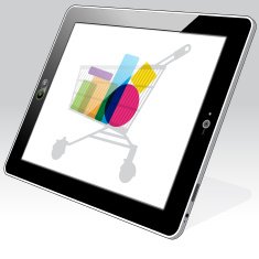 Tablet Computer Shopping retail online