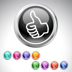 Like & recommend button set