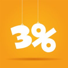 Percentage hanging label N19