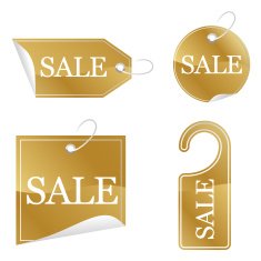 Gold Sale stickers