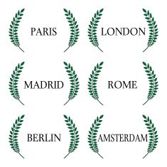 Laurel Wreath Western Europe Capital Cities 1