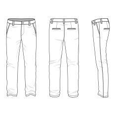 Blank men's chinos N2