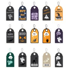 Halloween sale tags N2