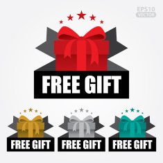 Free Gift Sign and Tag