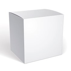 Vector blank box isolated on white background template N4