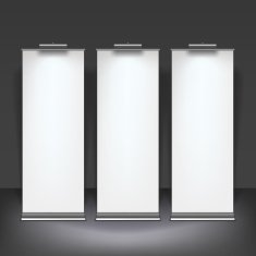 Blank roll up banner display N2
