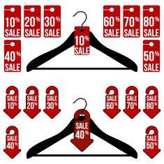vector hanger sale tags