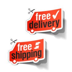 Free delivery and shipping labels