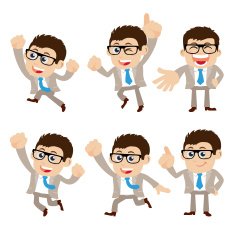 Set of businessman characters N31
