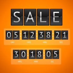 Vector Countdown Timer Sale N3