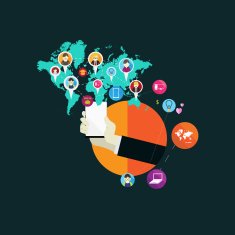 flat design concept icons for web and mobile phone N2