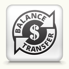Square Button with Money Transfer
