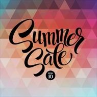 Summer sale The triangular pattern Vector illustration