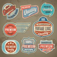 Retro vintage label set N2