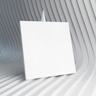 Empty white business card 3d vector illustration N2