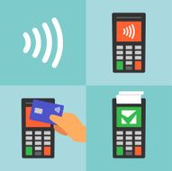 Contactless payment with card manual