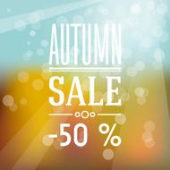 Autumn sale label