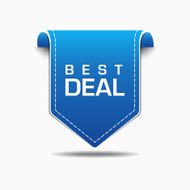 Best Deal Blue Label Icon Vector Design N2