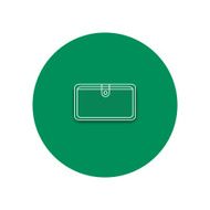 Line icon of purse Purse on the white background