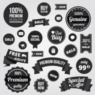 Vector Labels Badges Stickers and Ribbons