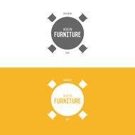 Logo badge or label inspiration with furniture N9