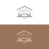Logo badge or label inspiration with furniture N10