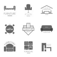 Logo badge or label inspiration with furniture N11