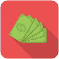 Dollar banknotes icon N2