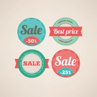 Set of sale labels N7