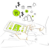 Sketch Tablet Computer Buy Button Touch Finger Online Store
