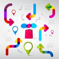 Transparent Arrows Web Page Template