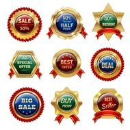 Golden Sale Labels N2