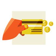 Hand holding credit card N12