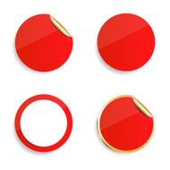 Vector blank stickers