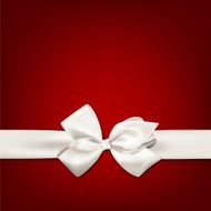 White gift bow