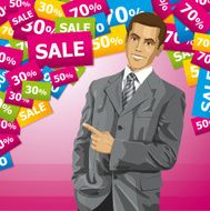 Business Man With Pointing Finger