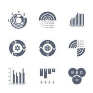 Vector diagrams charts and graphs