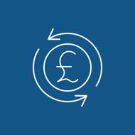 money convert pound icon