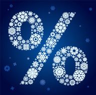 snowflakes percent