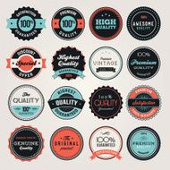 Set of Labels and Badges N2