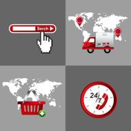 E-shopping - Icons for e-commerce 1 N2
