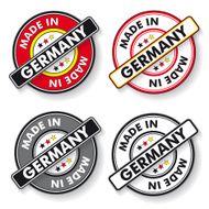 Made In Germany Stickers National Colors