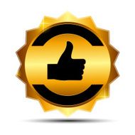 Gold Label Sign Template Vector Illustration N15