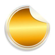 Gold Label Sign Template Vector Illustration N16
