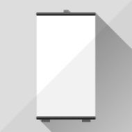 Template of advertising stand N8