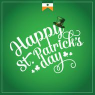 Happy St Patrick&rsquo;s Day cheerful text design N2