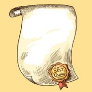 Paper Scroll With Seal N2