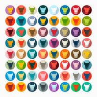 Flat design cow N2