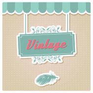 Vintage retro hipster label typography geometric design elements vector illustration N12