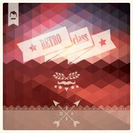 Vintage retro hipster label typography geometric design elements vector illustration N15